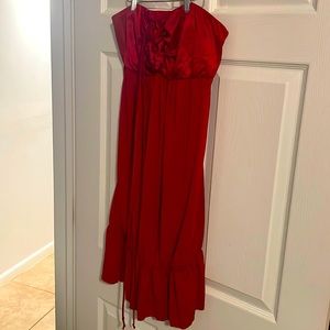 Torrid red dress with two roses size 1